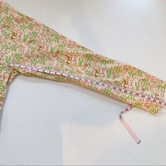 Vintage Tibi Jungle Print Pants Pink Green Animal Print Tropical Designer 10 - Picture 12 of 14